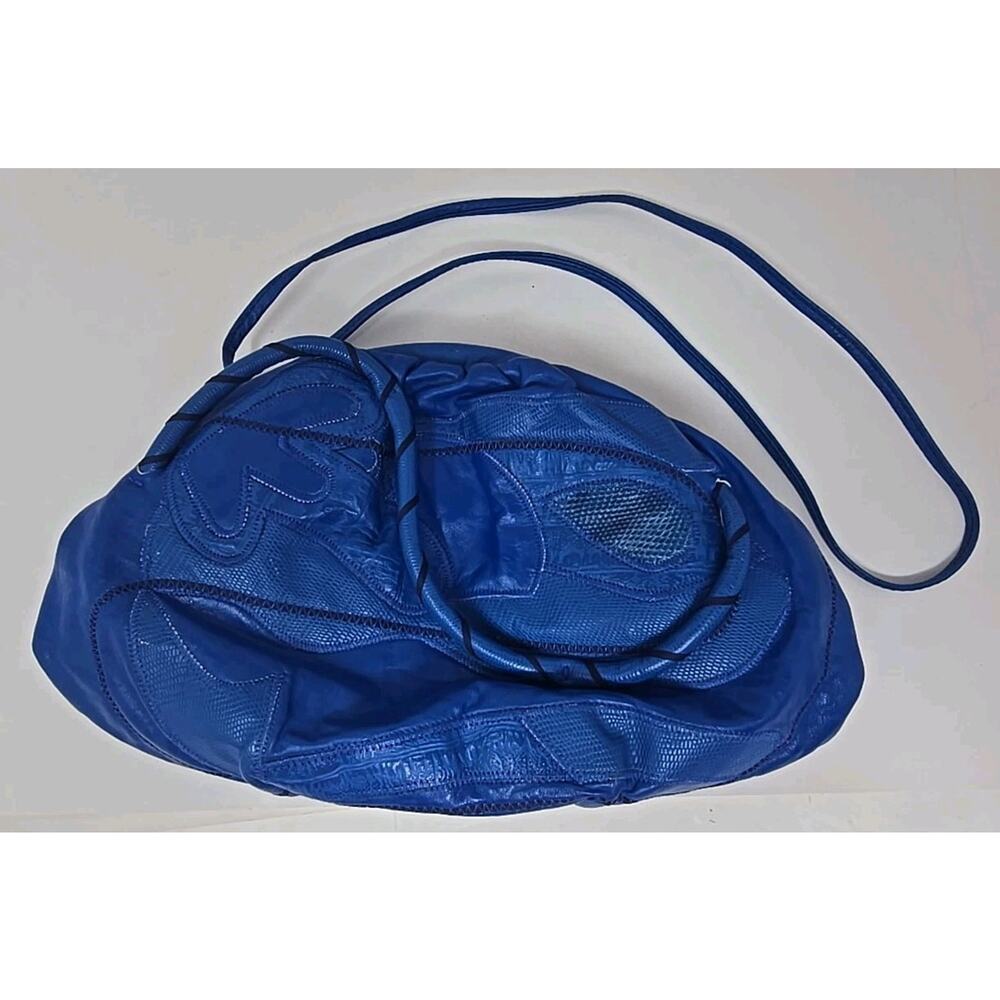 Fifth Avenue Handbags Cobalt Leather Shoulder Strap Cross body Bag Vintage Rare
